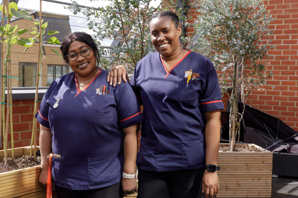 Nurses smiling