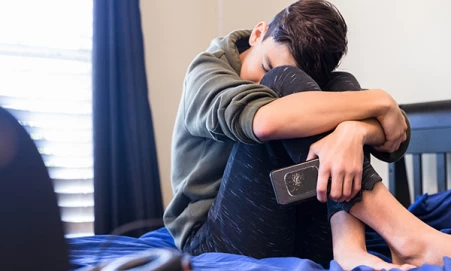 A young person with mental health issues