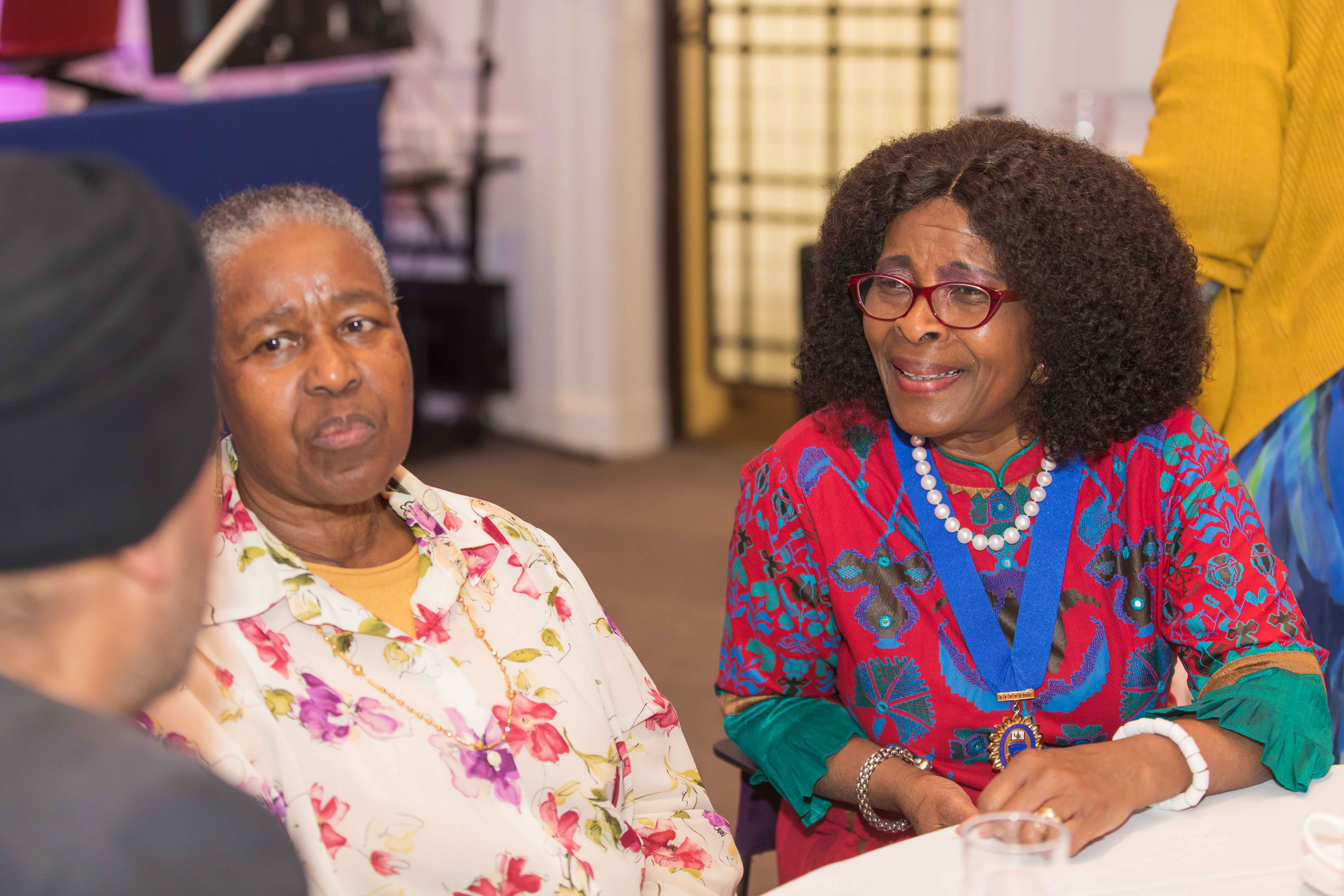 Dame Neslyn Watson-Druee CBE FRCN and Dr Cecilia Anim CBE FRCN 