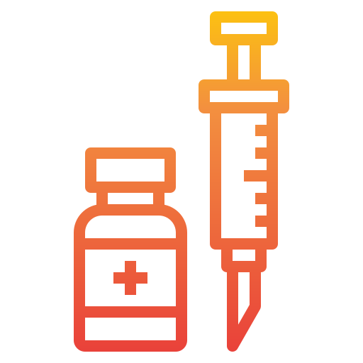 graphic of medicine bottle and hypodermic needle