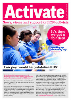 Front cover of November 2016 Activate
