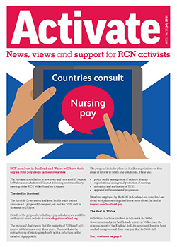 Front cover of the July issue of Activate