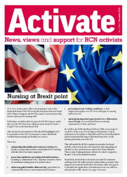 Front cover of the December 2018 issue of Activate