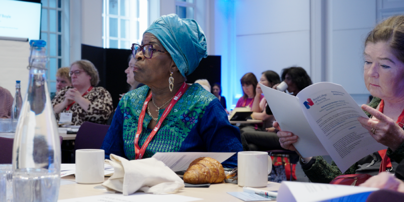 Former President Cecilia Anim at the retired members' conference