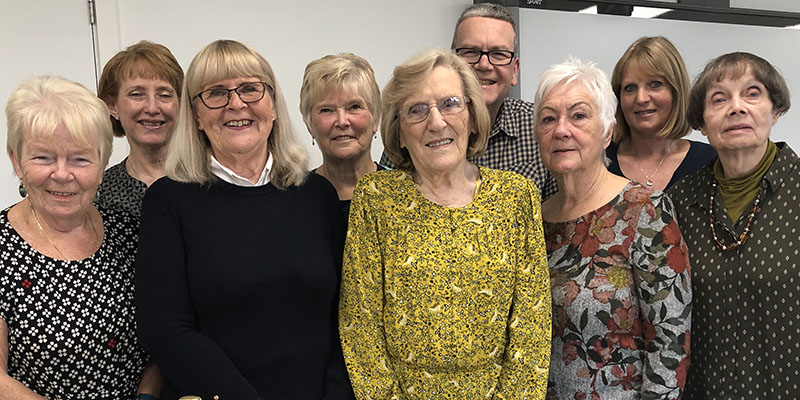 Retired nurses' group on their tenth anniversary 2019