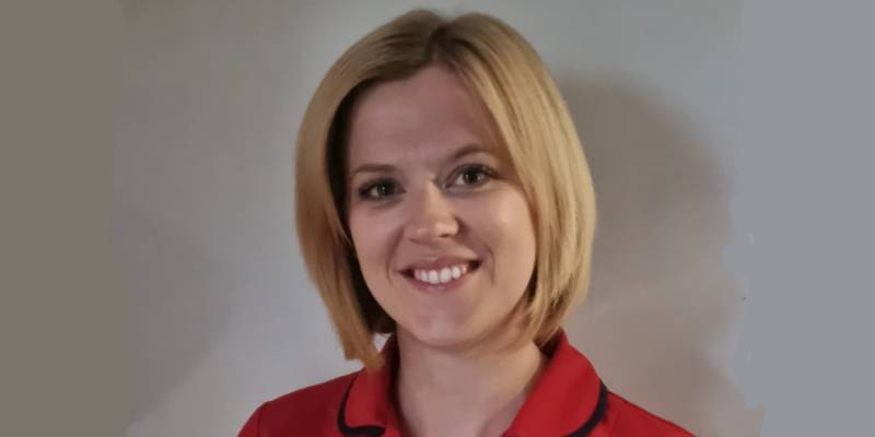 Samantha Mcloughlin - advanced nurse practitioner and independent health and social care / primary care champion (smiling face, blonde bob, red collared uniform) Samantha Mcloughlin - advanced nurse practitioner and independent health and social care / primary care champion (smiling face, blonde bob, red collared uniform)