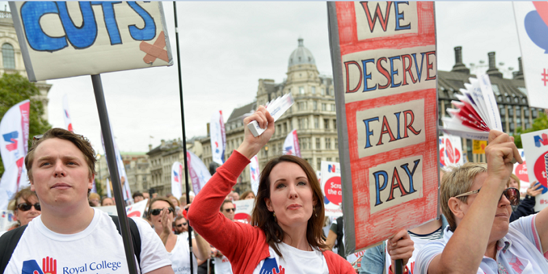 Pay campaigners Pay campaigners