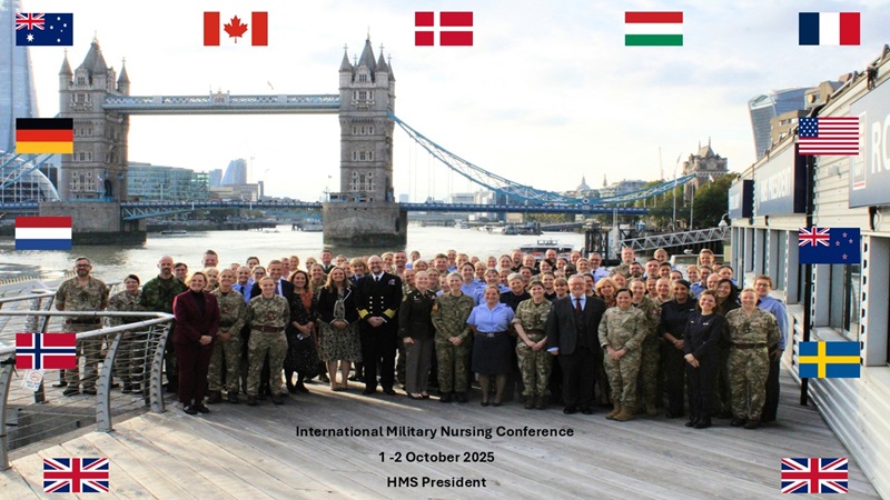 The delegation at the International Military Nursing Conference