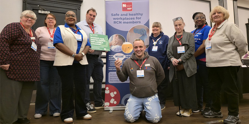 Photo of members of the UKHSR committee holding the Hazards award 