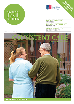 Front cover of April 2015 bulletin