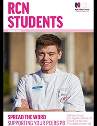 Front cover of winter 2016 issue of RCN Students