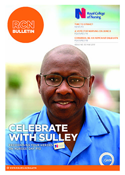 RCN Bulletin May 2017 front cover