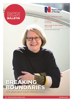 Front cover of January 2018 issue of RCN Bulletin