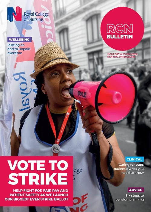 Magazine cover of RCN Bulletin Autumn 2022