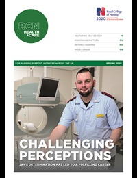 RCN Health+Care spring 2020 cover