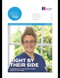 Cover of RCN Health+Care - autumn 2019