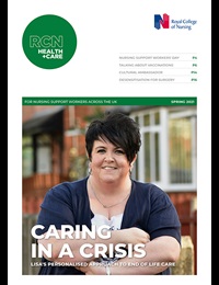 Cover of RCN Health+Care magazine spring 2021