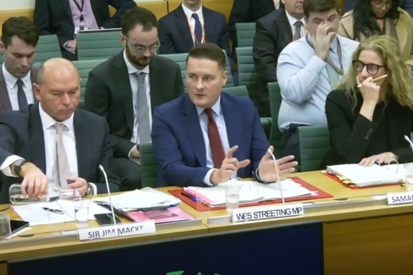 Health Secretary Wes Streeting speaking at the Health and Social Care Select Committee