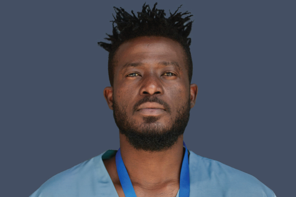 Image of male nurse looking to camera