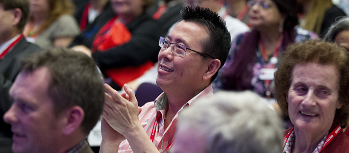Audience members at RCN Annual General Meeting