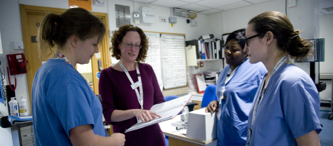 nursing staff on ward 