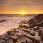 Giant's Causeway at sunset