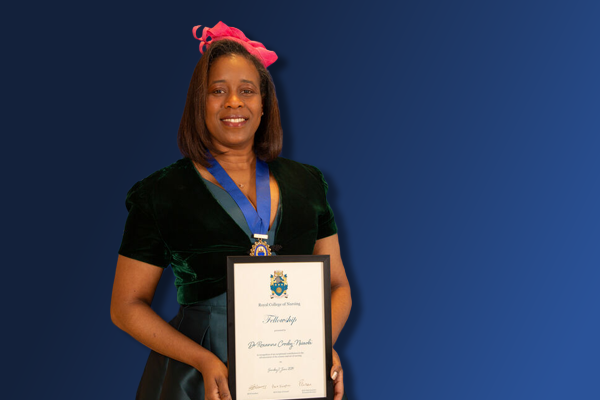 An RCN member winning an award