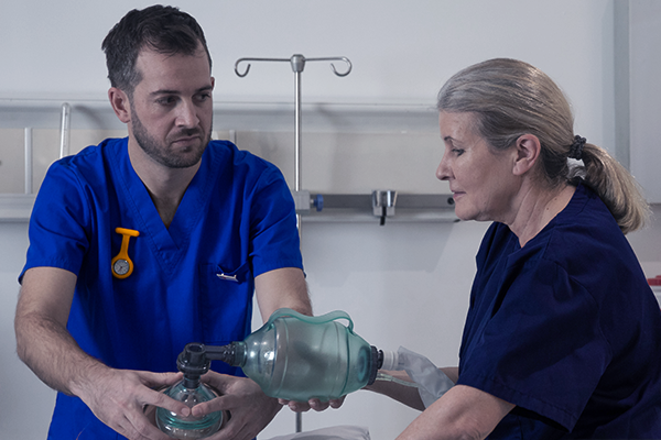 Nurses working together