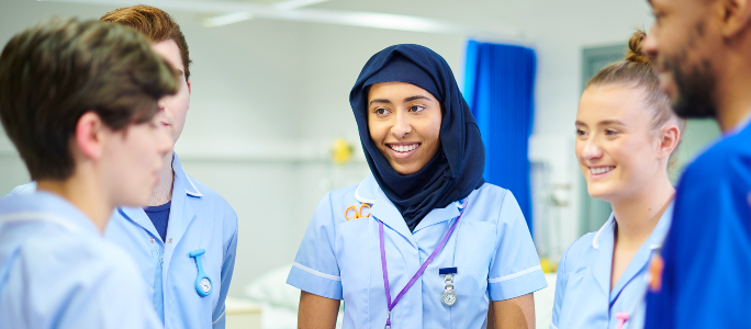 Group of student nurses
