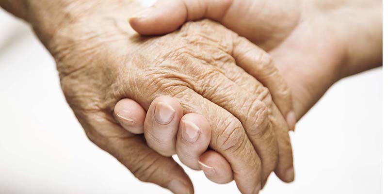 Dementia old hands holding Dementia old hands holding