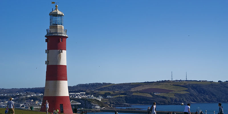 Lighthouse on Plymouth Hoe Lighthouse on Plymouth Hoe