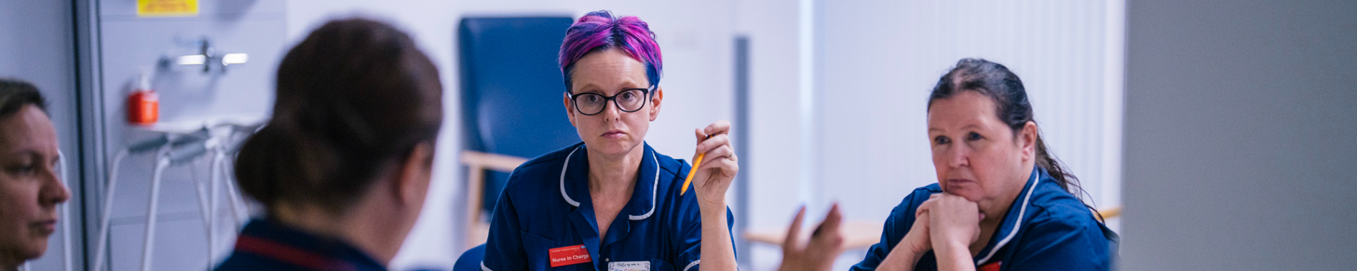 Nurses having a meeting
