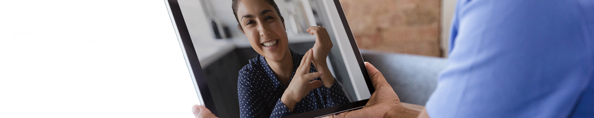 nurse on video call