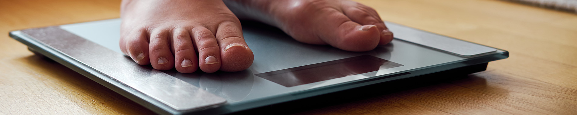 feet on weighing scales