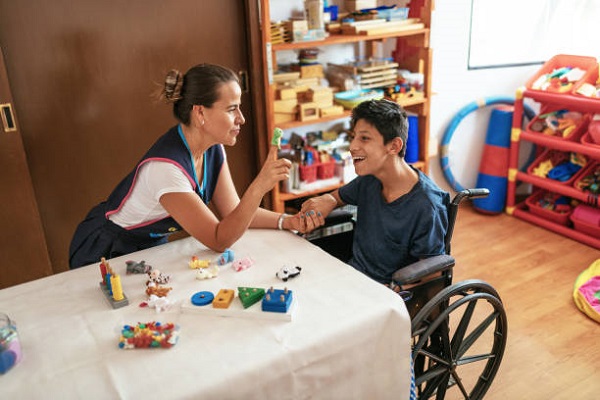Nurse with patient