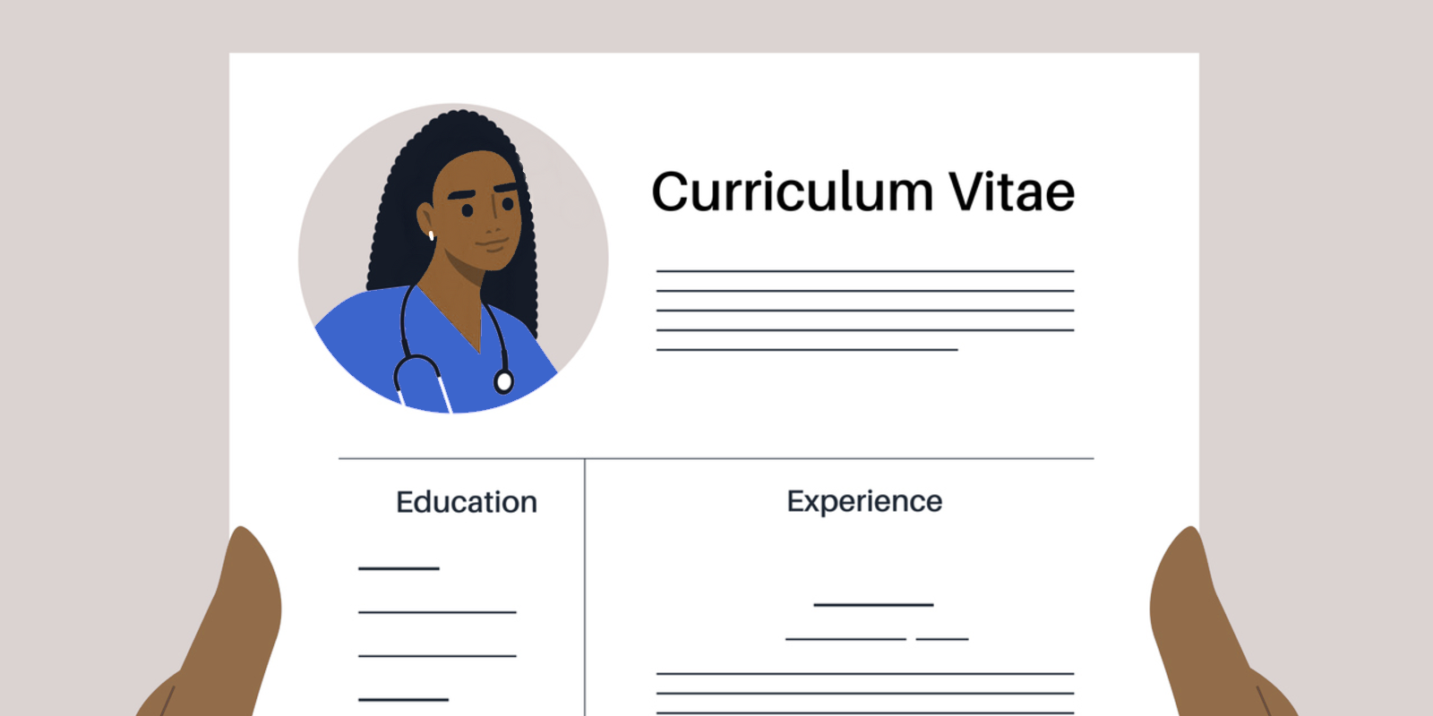 cartoon image of nurse cv