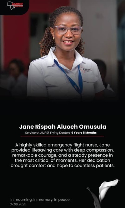 Flight Nurse Jane Omusula