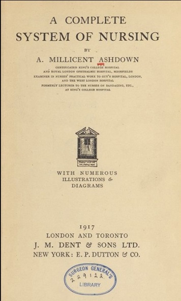 Image of a historical nursing book