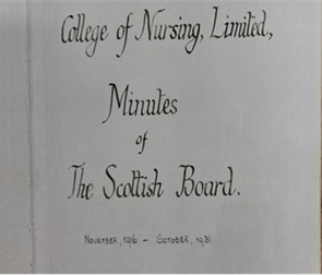 first page of an old nursing text book