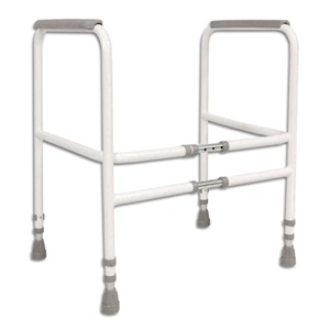 Free standing toilet frame