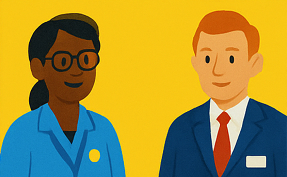 Infographic of nurse and manager