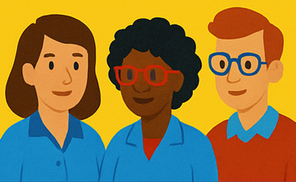 Infographic of three nurses of different ethnicities