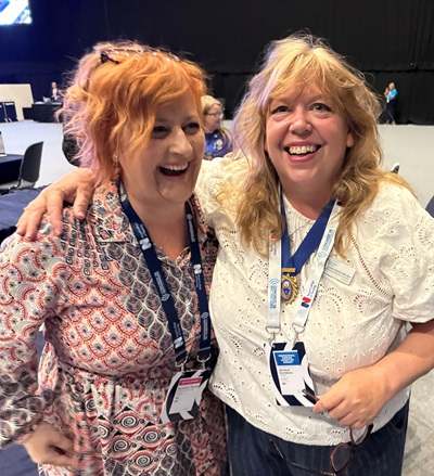 Defence nursing forum committee members at a conference