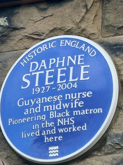 Daphne Steele blue plaque
