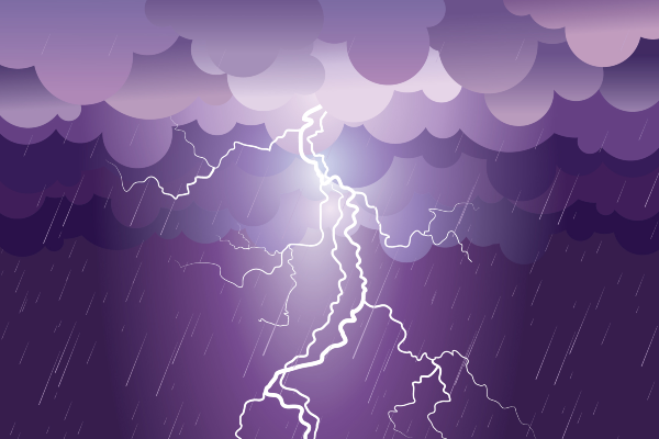 Image of lightning strike