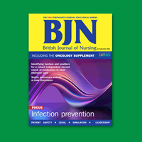 Cover of British Journal of Nursing
