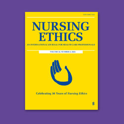 Cover of Nursing Ethics journal