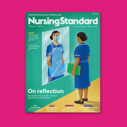 Cover of the Nursing Standard journal