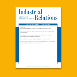 Cover of Industrial Relations journal.