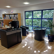 Study spaces in Belfast library